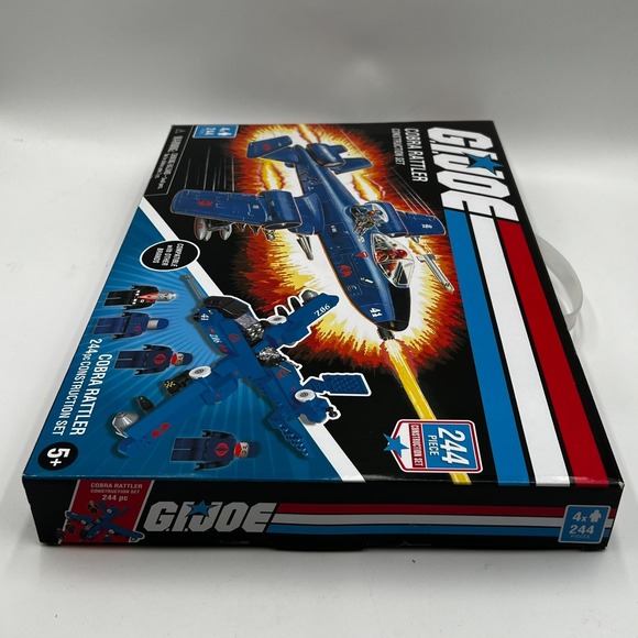 GI Joe Cobra Rattler Construction Set With 224 Pieces Brand New Hasbro - Picture 7 of 10